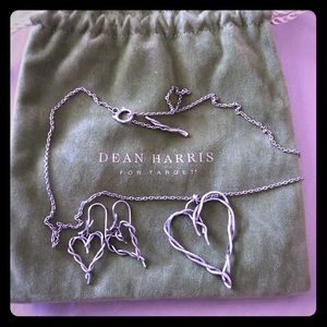 Dean Harris for Target SS Heart necklace/earrings